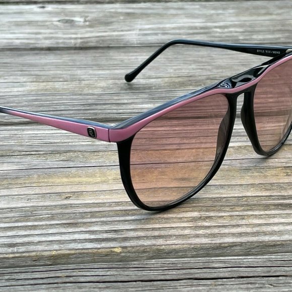 Bausch + Lomb Sunglasses Style V111W0143 Women BlackPink Eye Wear Made Italy - Picture 8 of 15